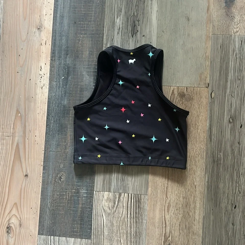 Girls Goldsheep Clothing Activewear Crop Top U Bra Sports bra w/ Stars Size: L